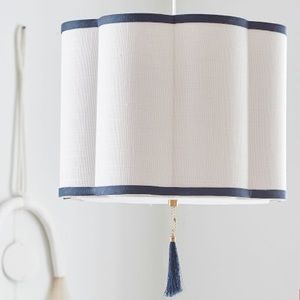 Pottery Barn Teen Tassel Drum Shade Pendant